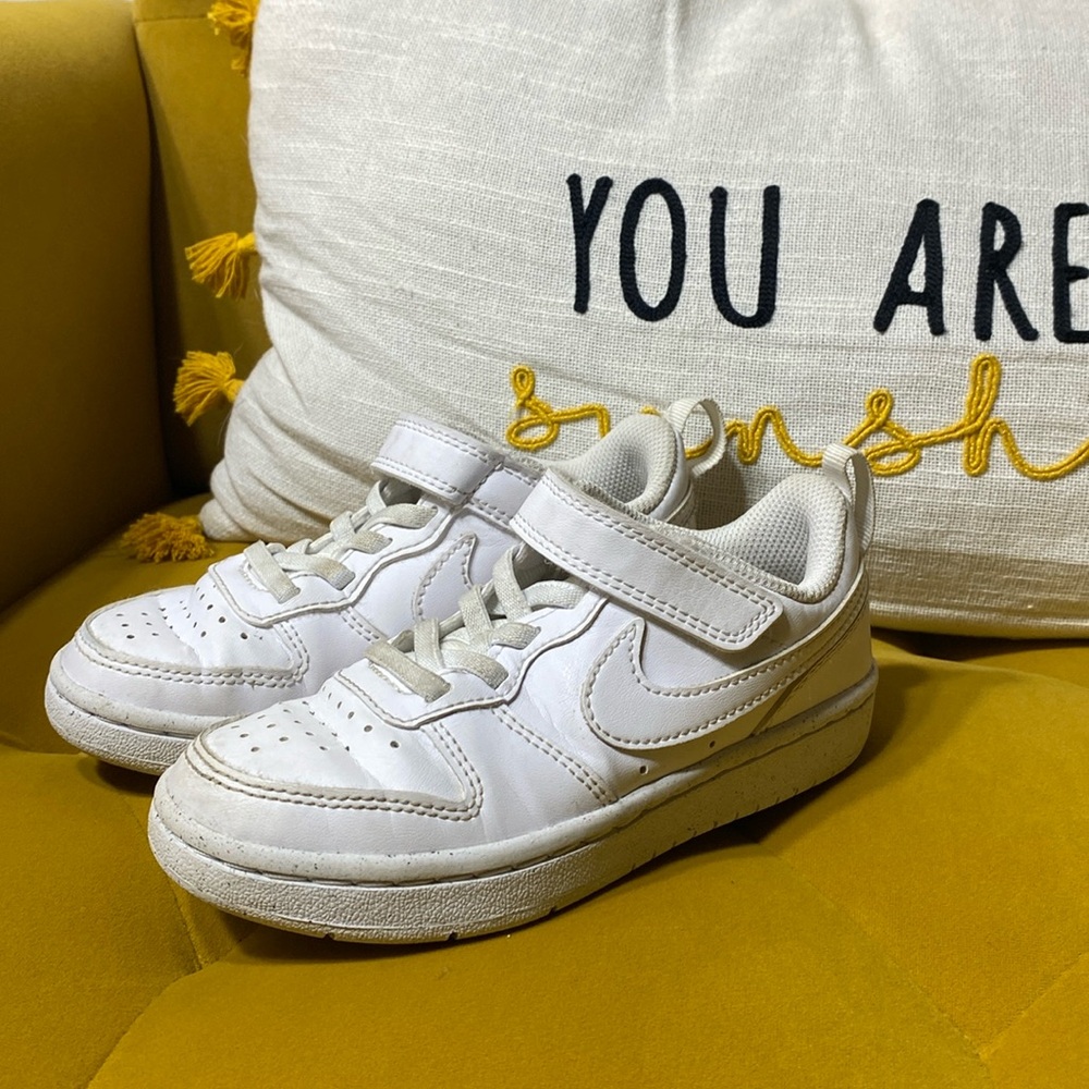 Nike White Sneakers | Toddler Girls Size 10.5c
